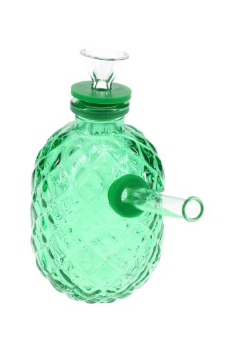 4" Colored Glass Pineapple Water Pipe