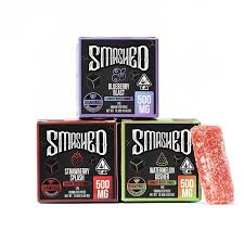 Smashed Liquid Diamond Infused Gummies (Strawberry Splash) 500 MG