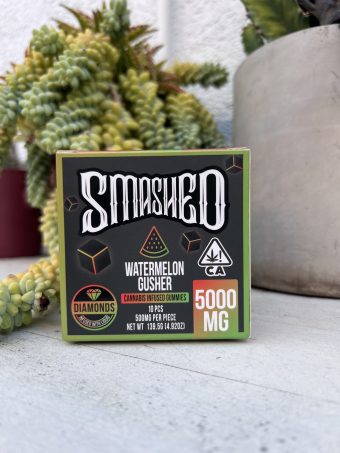 SMASHED Cannabis Infused Liquid Diamonds Gummies (Watermelon Gusher) 5000mg