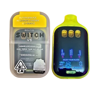 BOUTIQ SWITCH V5 (3 in 1) 2 Grams / Hybrid / Indica Disposable Pen /  ”Italian Ice” x “Lemon Cherry Gelato” x “Z-Runtz” /