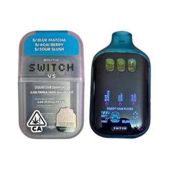 BOUTIQ SWITCH V5 (3 in 1) 2 Grams / Sativa / Disposable Pen /  ”Blue Matcha” x “Acai Berry” x “Sour Slush” /