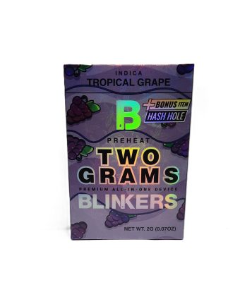 Blinkers Disposable Pens / 2 grams (Tropical Grape) Indica / Included .5 g Hash Hole Pre-roll