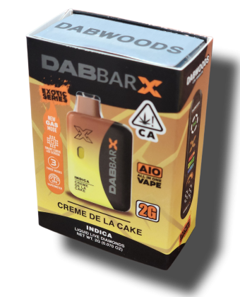 DABBARX Liquid Diamond Disposables Vapes 2g / Cream De La Cake / Indica