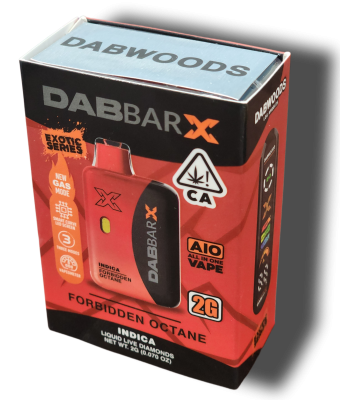 DABBARX Liquid Diamond Disposables Vapes 2g / Forbidden Octane / Indica