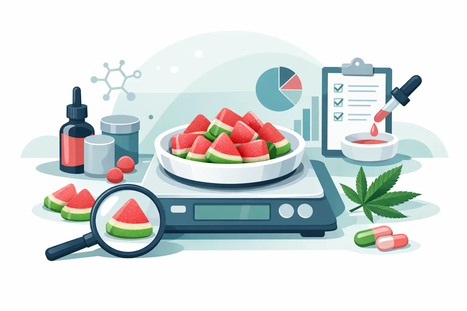 How 420mg Sour Watermelon Slices Are Dosed