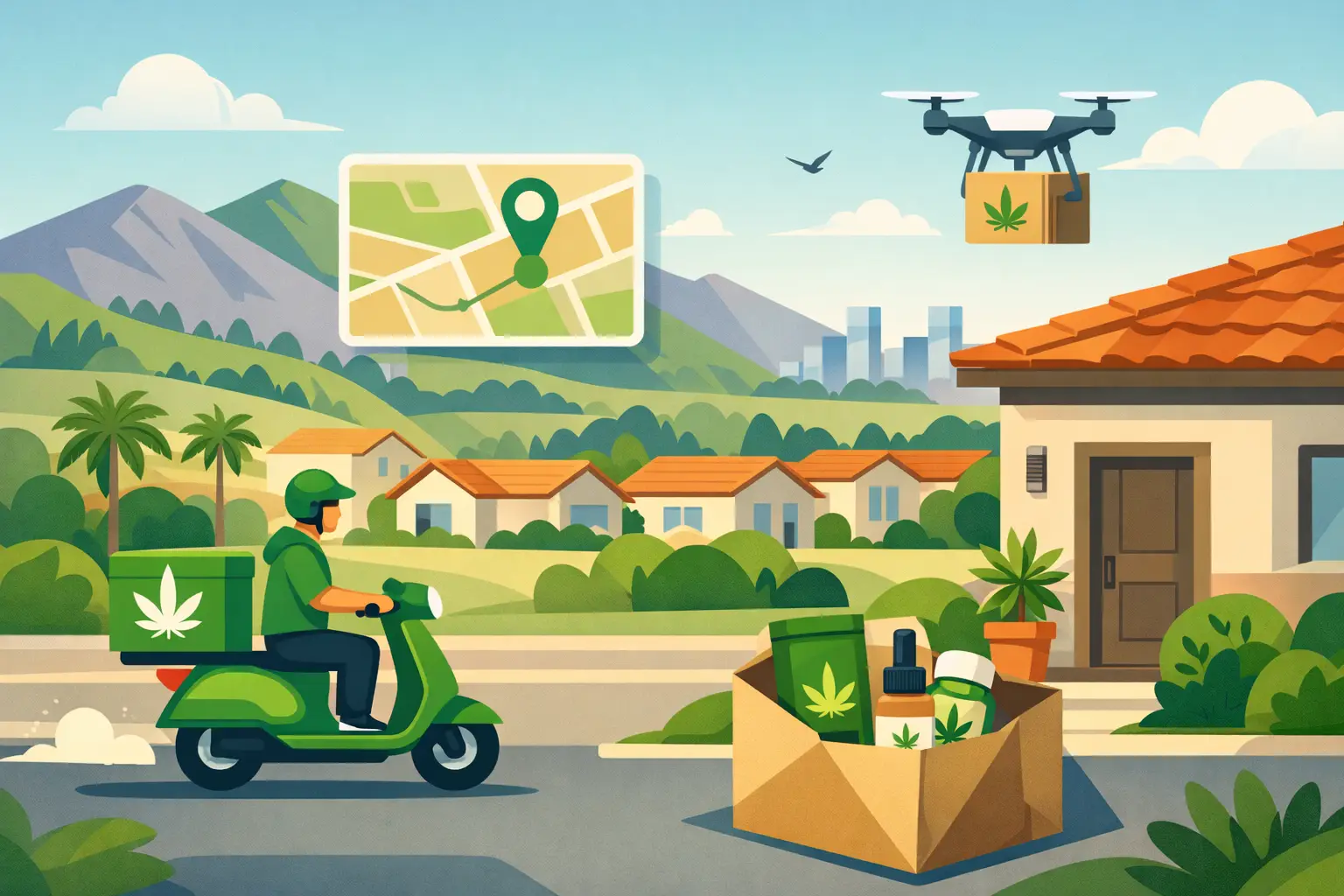 Cannabis Delivery Near Hunters Ridge, North Fontana