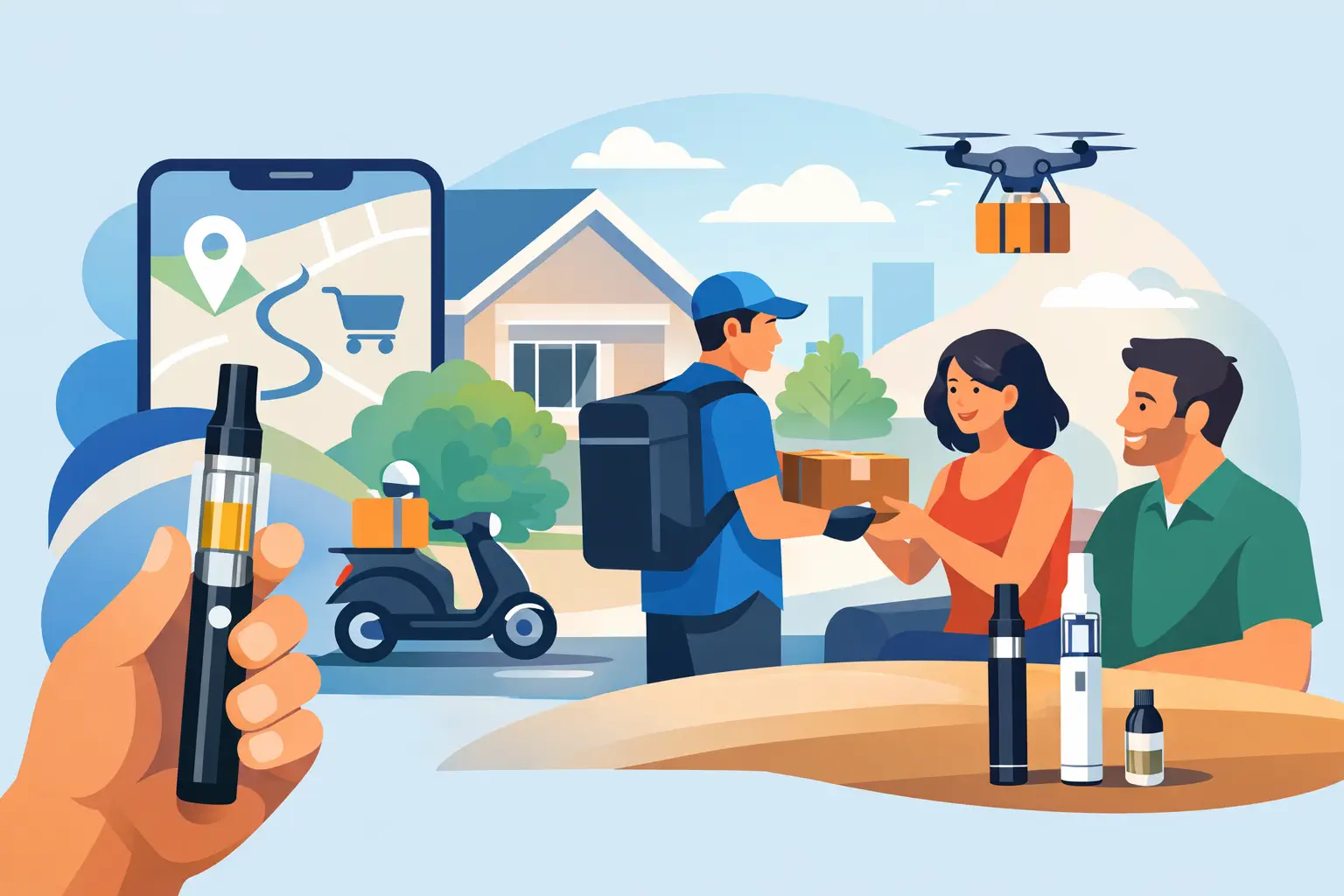How Vape Pen Delivery Works for Local Adults