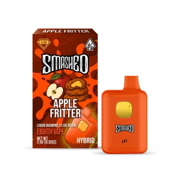 Smashed -Apple Fritter (Hybrid) – Liquid Diamond X Live Resin Disposable Vape 3.5g