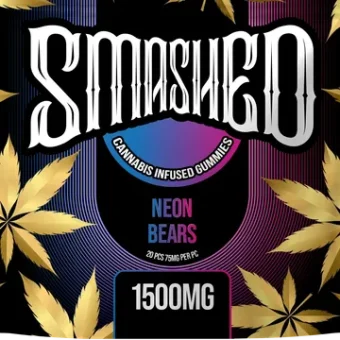 Smashed Infused Neon Gummy Bears (1500mg)