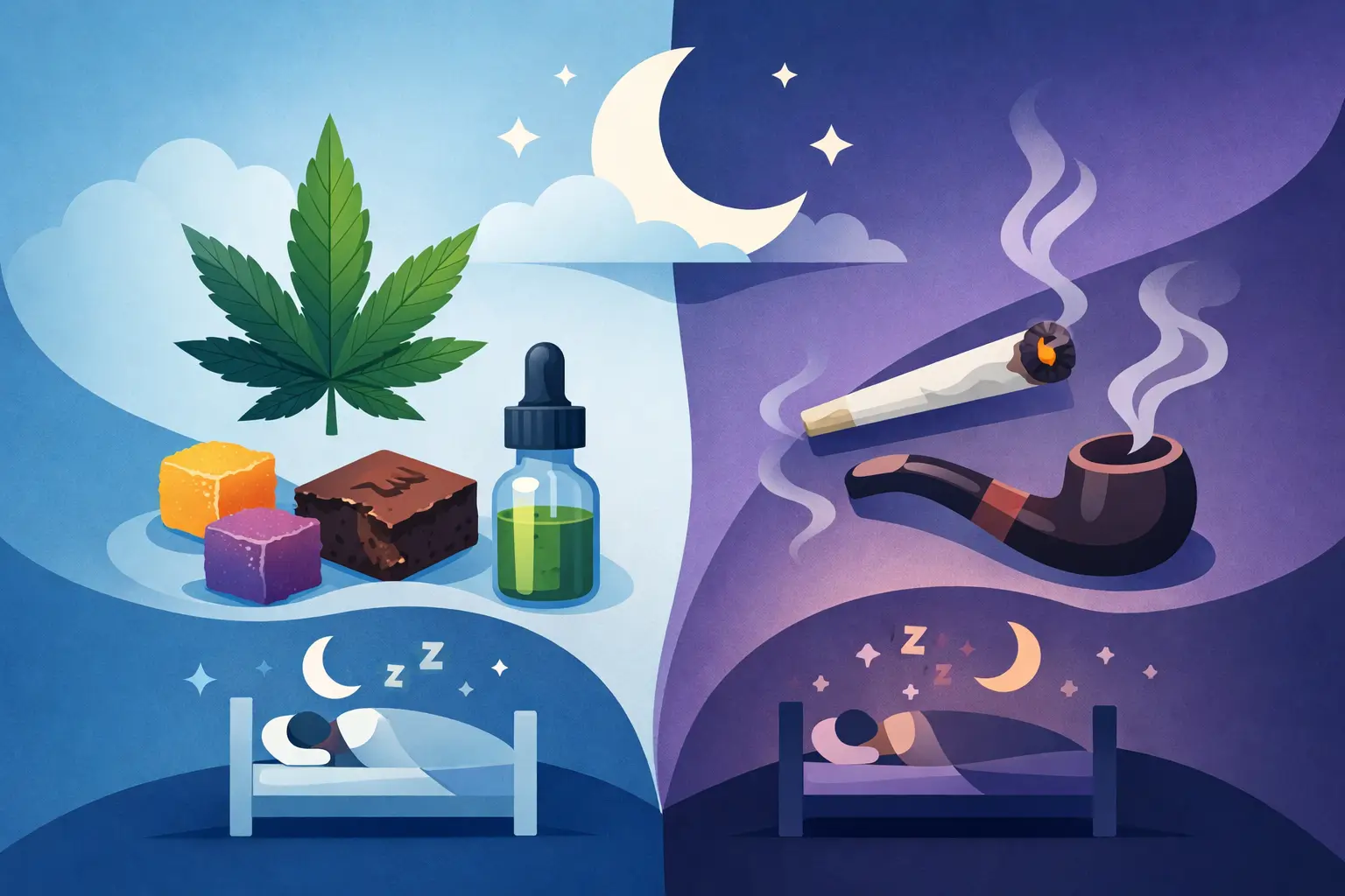 Edibles vs Smoking for Sleep - Which Fits?