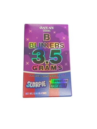 Blinkers / 3.5g Disposable Vape +Free Hash Hole Pre-Roll / Grape Ape / Indica