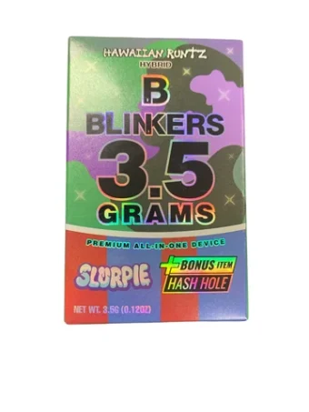 Blinkers / 3.5g Disposable Vape +Free Hash Hole Pre-Roll / Hawaiian Runtz / Hybrid