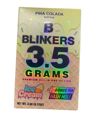 Blinkers / 3.5g Disposable Vape +Free Hash Hole Pre-Roll / Pina Colada / Sativa