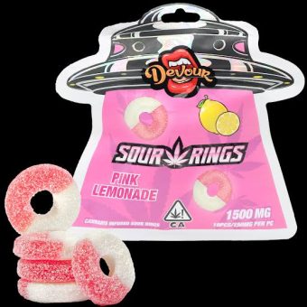 Devour / Pink Lemonade Rings /  1500mg