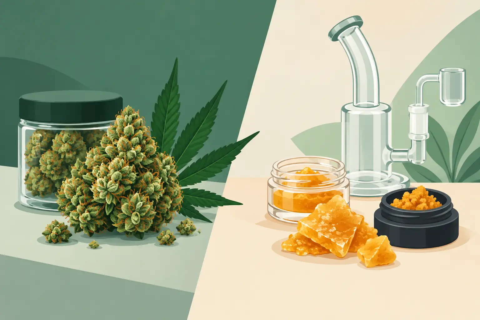 Cannabis Flower vs Concentrates for Your Session