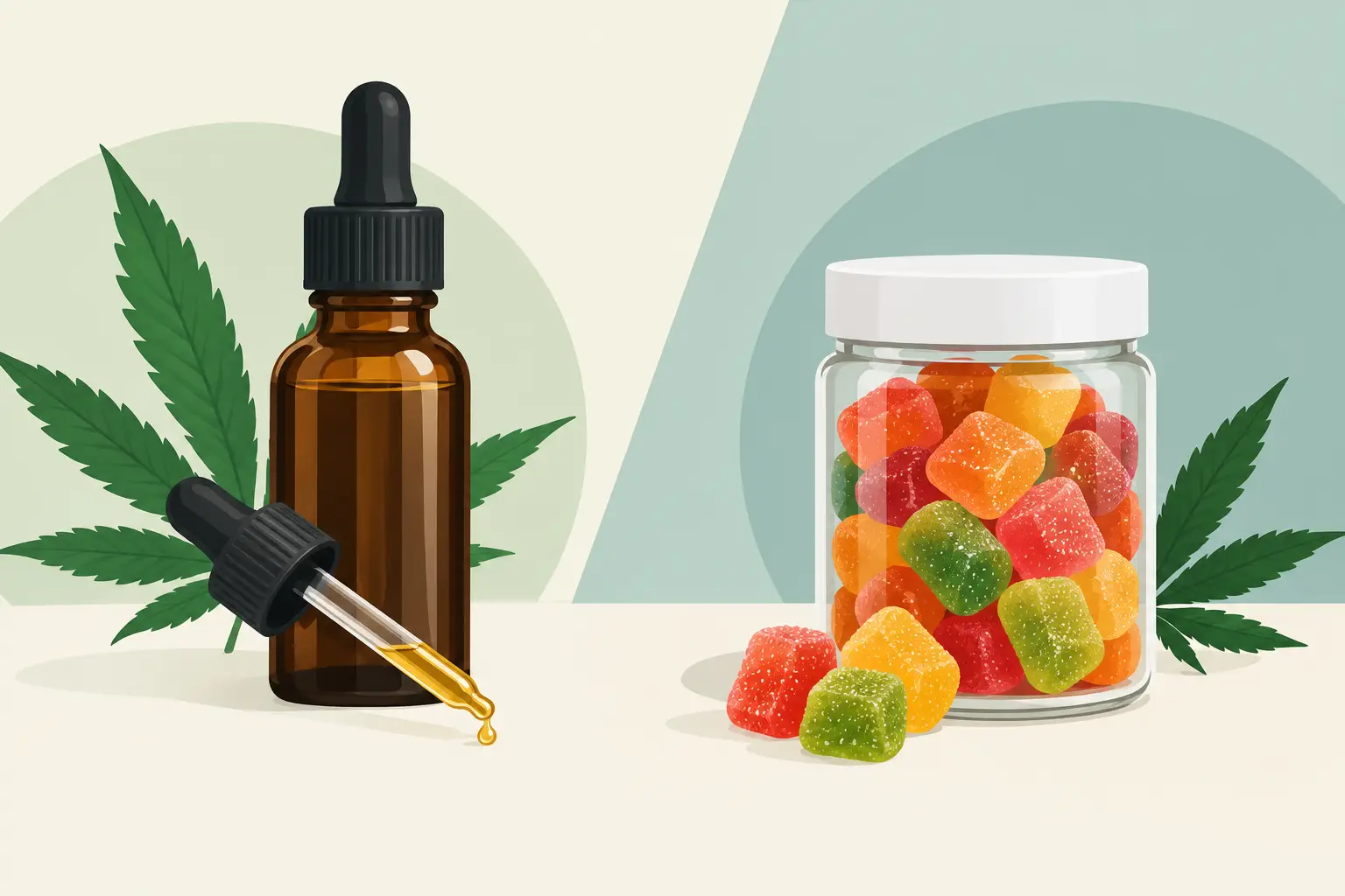 Cannabis Tinctures Versus Edible Gummies