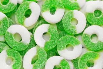 Green Apple Rings / Cannabis Infused Gummies / 420mg THC (Stack n Trees)